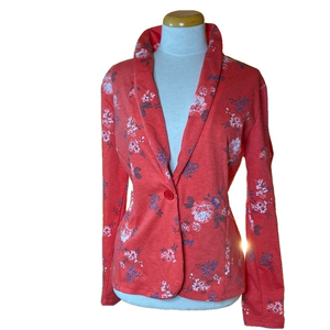 🌺TAG🌺 Red Floral Blazer Jacket